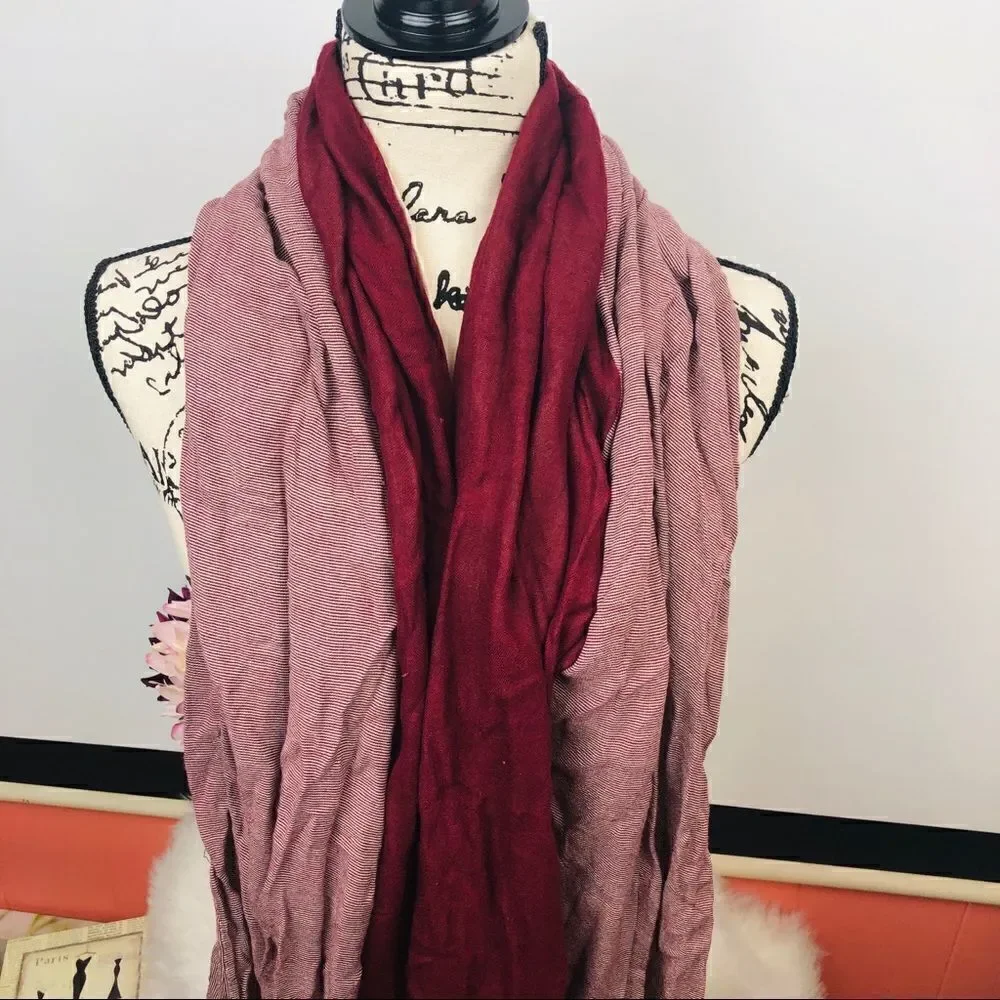 Multicolor color block blanket scarf‎